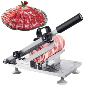 Manual Frozen Meat Slicer Upgraded Stainless Steel Cleavers Beef Mutton Roll Slicing Machine Vegetable For Home Cooking Hotpot Shabu