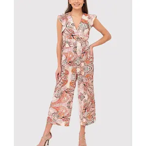 Women's Ax Paris Frill Trim Jumpsuit
