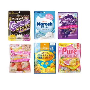 6 Packs of Mix Japanese Candy Assortment of Flavors and Texture Gift Set Chewy Fruit Treats for Sharing or Enjoying Alone