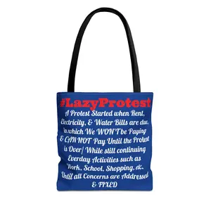 Copy of #Lazyprotest & #VideoPetition Tote Bag (AOP)