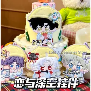 Anime Game Love and Deepspace Sylus Caleb Xavier Zayne Rafayel Creativity Embroidery Pendant Keychain Button Badge Brooch Gift