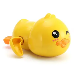 Baby Bath Toy Wind-Up Swimming Pool Toy Cute Water Toy for Toddlers Safe ABS Bathtub Toy for Kids