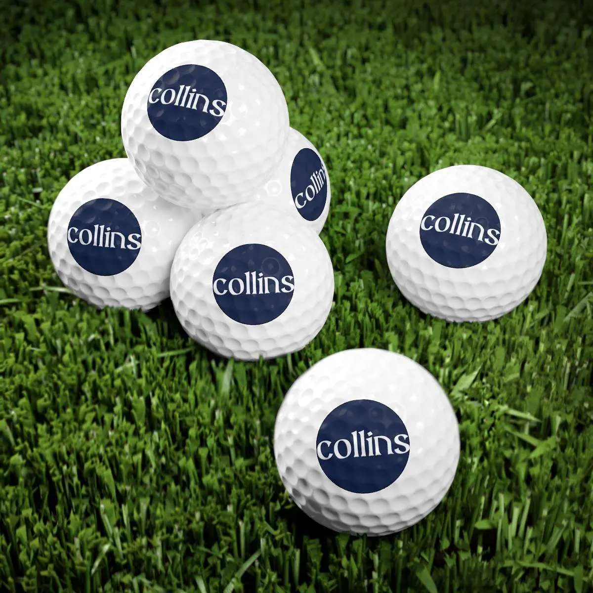 Personalized Irish Golf Balls with your Name in Irish Celtic Script & Your Choice of Color - 6 or 12 balls