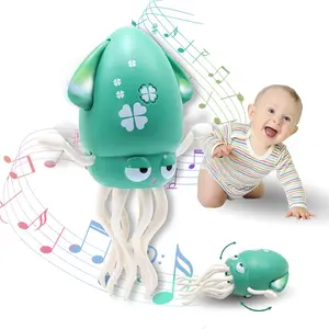 LED Dancing Octopus Toy for Babies Interactive Crawling Ocean Toy with Lights & Rechargeable Movement – Tummy Time Development Toy for 6‑36 Months | Baby Toys for Boys & Girls