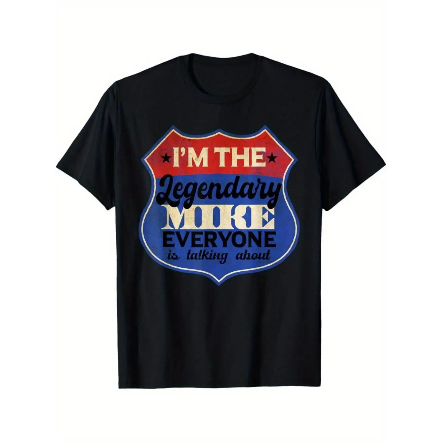 Summer t Shirts [Cotton Graphic Tee] 100% Cotton Legendary Mike Graphic Tee | Casual & Sporty Round Neck T-Shirt for Men and Women