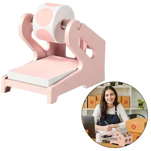 Plastic Label Holder for Thermal Printer, 1pc Mailing Label Desktop Dispenser, Desk Organizer for Home Office Small Business Mailing Supplies