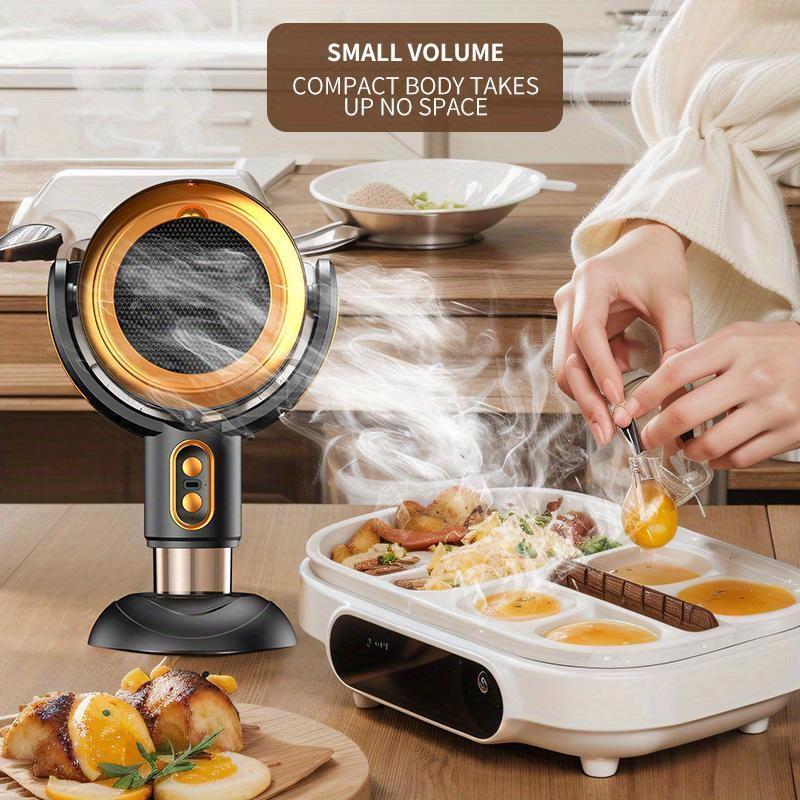 Portable USB Desktop Smoke Absorber, Smoke Eliminator, Portable Kitchen Exhaust Fan.Portable Range Hood For Kitchen, Home, Barbecue, Hot Pot(Raincoats)