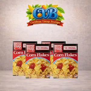 Hyde Park Original Corn Flakes Cereal 16 oz Crispy Corn Breakfast Cereal. (Pack of 4)
