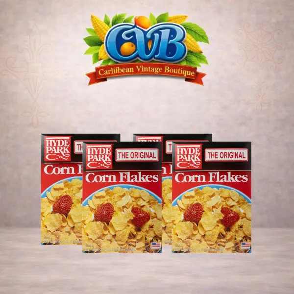 Hyde Park Original Corn Flakes Cereal 16 oz Crispy Corn Breakfast Cereal. (Pack of 4)