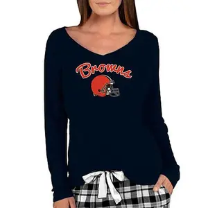 Football Fan Shop Officially Licensed NFL Ladies Marathon Long-Sleeve Top - Browns