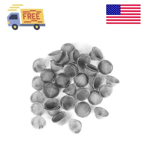50 PCS Pipe Screens 3/4 Inch 100% Stainless Steel Bowl Screens Filters, 0.75 Inch Tapered