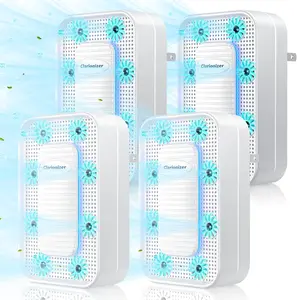 Clarionizer Air Ionizers for Home (3/4 Pack), Upgraded Plug In Air Purifier, Negative ion purifier, Air Freshener For Bedroom, Kitchen, Office, Dust, Smoke Smell (Cream)