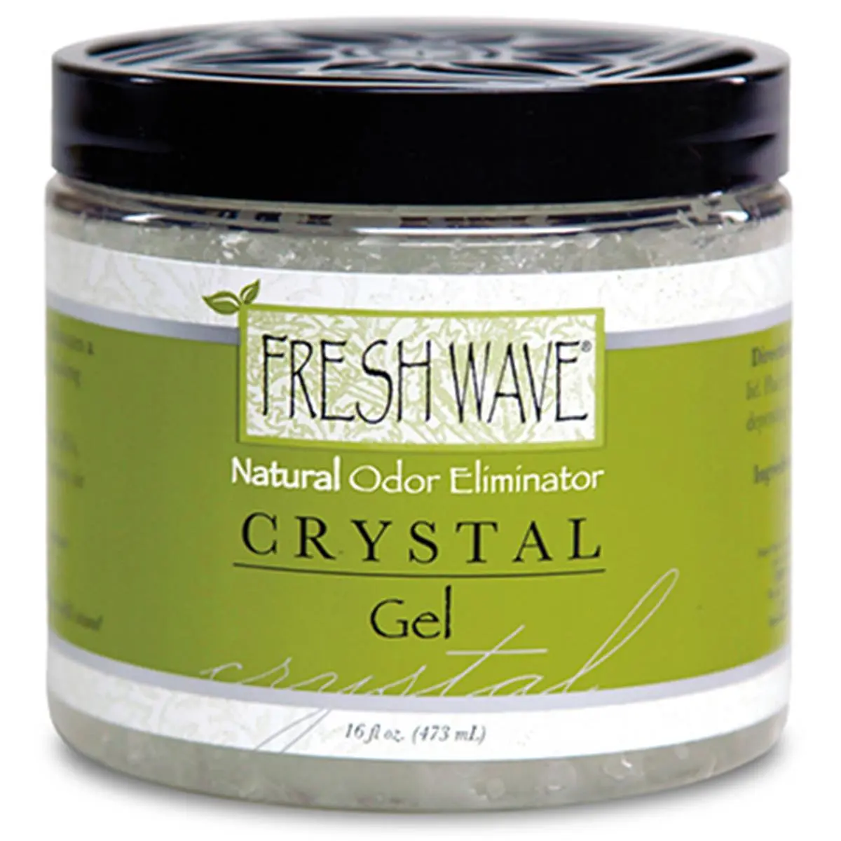 Fresh Wave 16 oz Continuous-Release Biodegradable Crystal Gel Jar Freshener - Scented Home Fragrance Scent Diffuser for Odor Control, Musty Closets, <30 Days Use