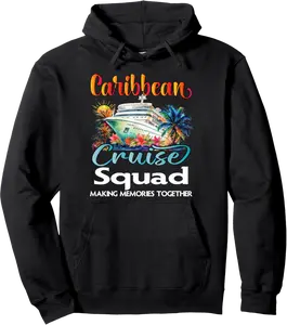 Caribbean Cruise Squad 2025 Caribbean Friend Family Cruise Pullover Hoodie - Margaritahe Shop 94B0DSW3W491