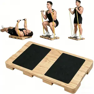 Resistance Band Platform Base, Resistance Band Foot Plate, Fitness Exercise Board Footplate, Step Board for Workout Board for  Gym