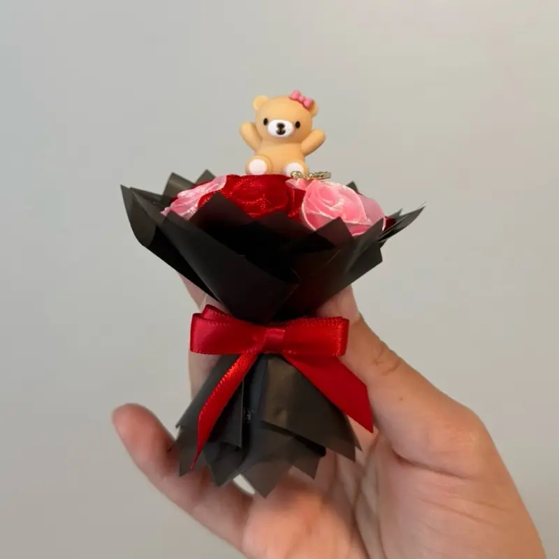Mini Teddy Bear Rose Bouquet