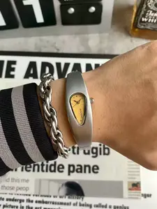 Vintage Water Drop Watch for Men & Women, Geometric Design, Dial, Quartz Movement, Mineral Glass, Perfect Gift