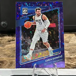 2021 Panini Optic Donruss Basketball 101 Luka Doncic Purple Disco /95