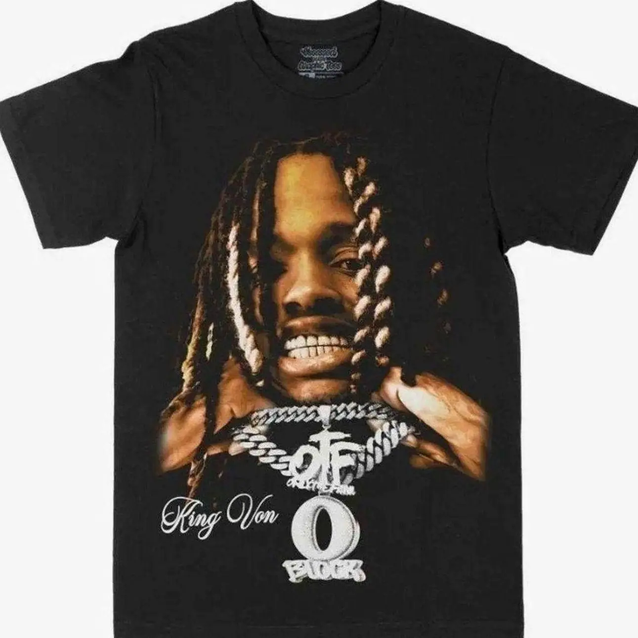 Youth + Adult King Von Big Face Graphic Tee, Vintage Rap Shirt, Retro 90s Hip Hop graphic tee, Streetwear, Family Trip Shirt OQX UAZ 0K5 HIO TPH XDX