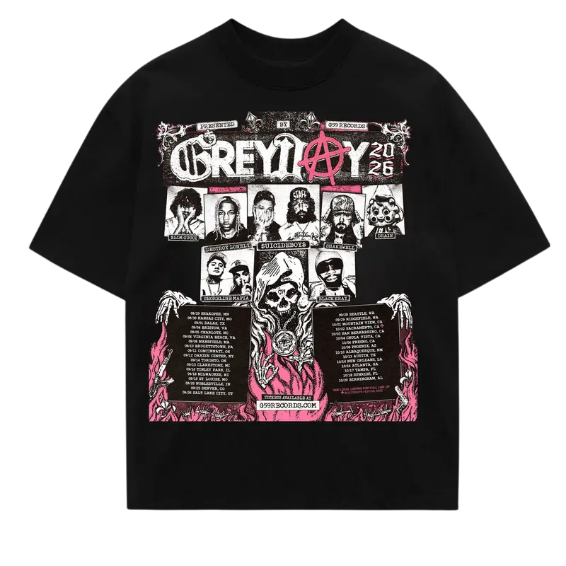 GreyDay 2026 v8 Tour Shirt Icideboys Hip-Hop G59 Shirt Gift for