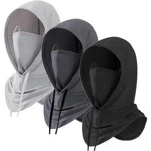 3 Pack Balaclava Sun UV Protection Hood Breathable Full Head Cooling Mask Face Cover for Men Women