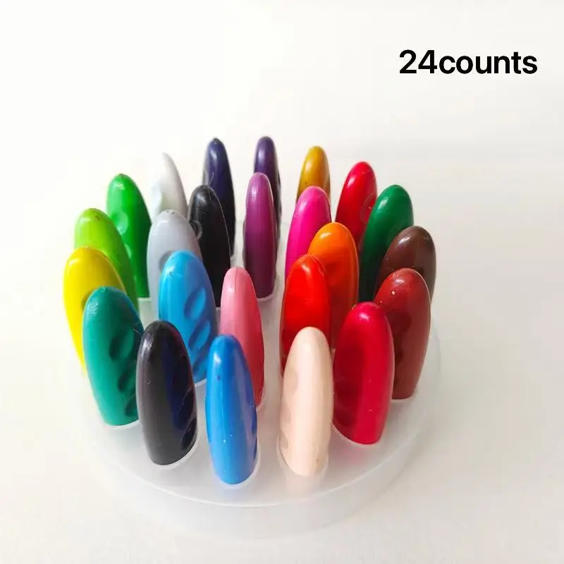 Unbreakable Crayons, 12/24pcs Colorful Wax Crayon, Kids Children Art Supplies, Drawing Supplies for Students, Office & Supplies