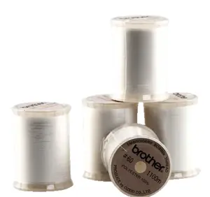 Brother SAEBT White Embroidery Bobbin Thread