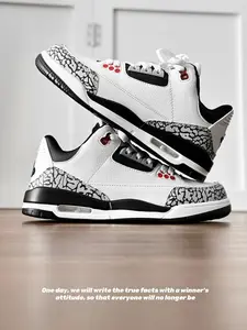 Men's Retro Style Shock Absorbing Sports Shoes, Fashionable Versatile Design for Running and Leisure, All-Day Comfort Footwear