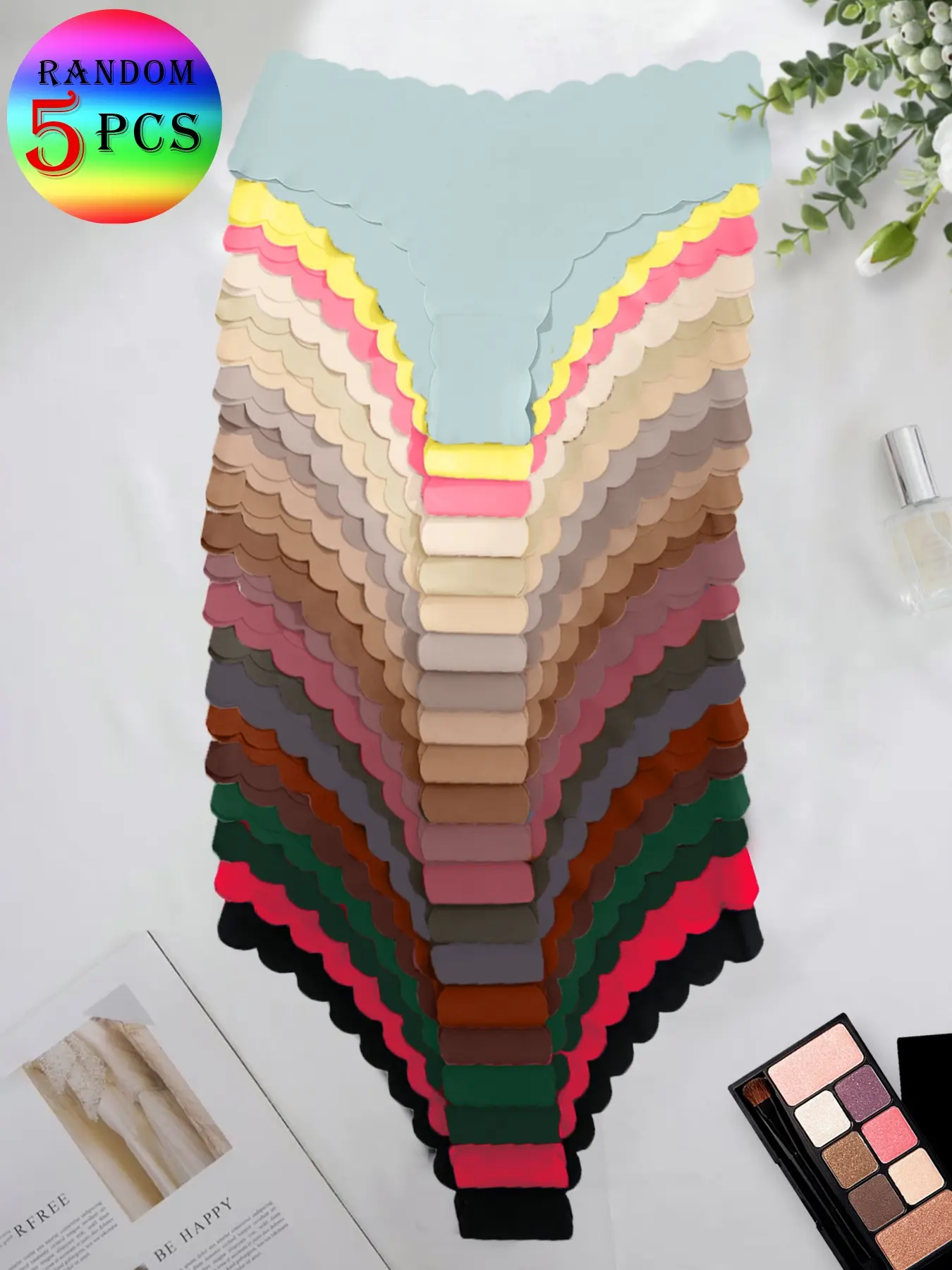 Random 5-pack solid color women's triangle panties, sexy, seamless, barely-there feel, close-fitting bikini, comfortable, Soft Comfy Panties, Soft Fit Panty, low-waist women's underwear, Seamless Undergarment, Fitted Knicker