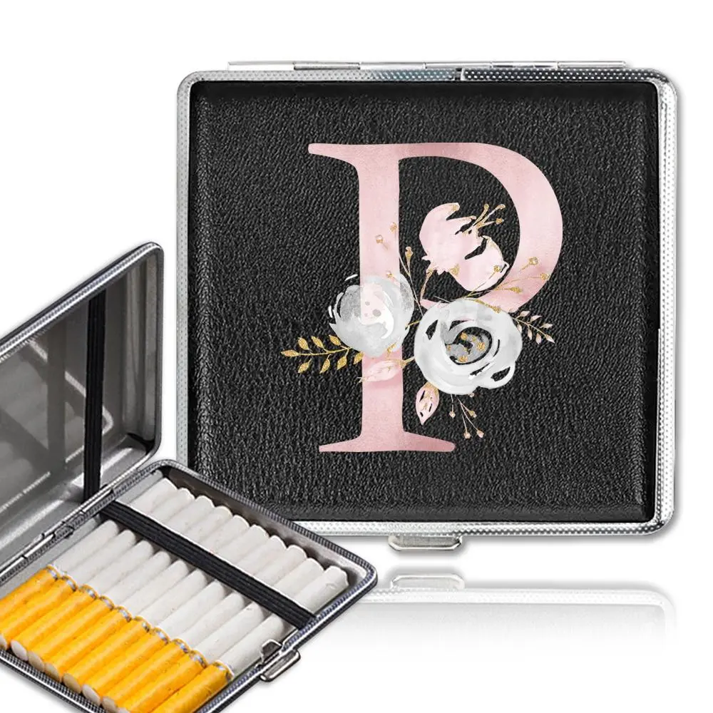 Letter Pattern Cigarette Case, 1 Count Portable Moisture Proof Cigarette Box, Cigarette Organizer, Travel Accessory for Women & Men