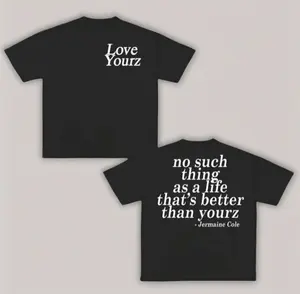 Cotton J Cole Dreamville Love Yourz Lyrics Graphic t-Shirt VERSION 2, J Cole T-shirt, Cotton tshirt swap