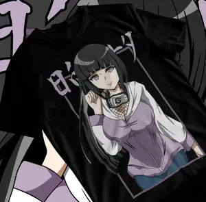Naruto Hinata Hyuga T-Shirt Anime Manga Waifu Material Otaku Shirt Tee