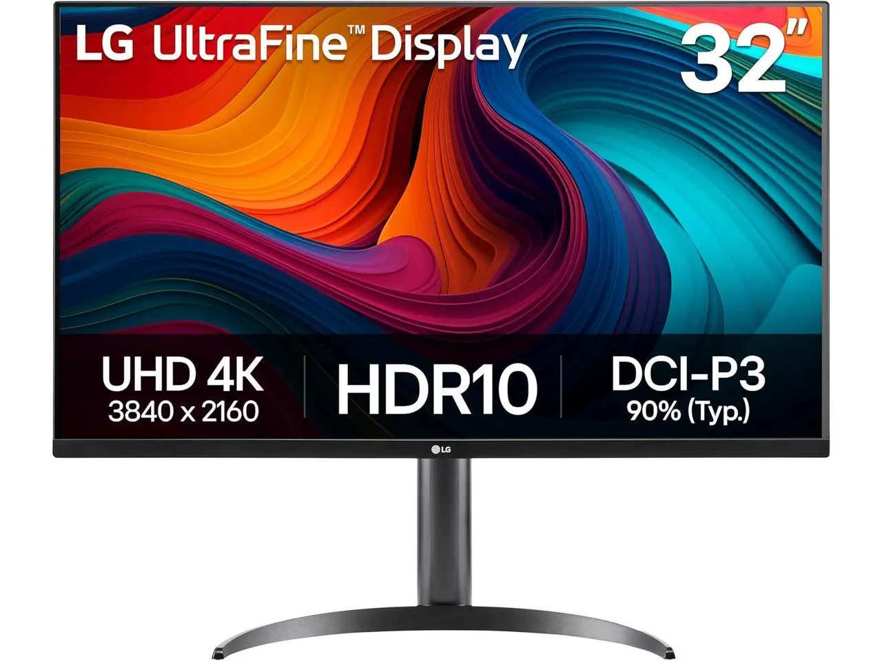 LG 32UR550K-B 32-inch Ultrafine 4K UHD (3840 x 2160) Computer Monitor, HDR10, 60Hz, HDMI, DisplayPort, Tilt/Height/Pivot Adjustable Stand, Black