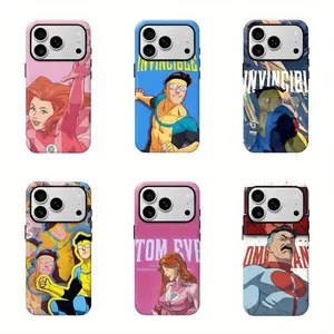 Invincible Omni-Man Atom Eve Phone Case Compatible With IPhone 11/12/13/14/15/16 /17Pro Shockproof Creative Handpainted Design Gift For Girlfriend Waterproof Anti-Fall Scratch Resistant