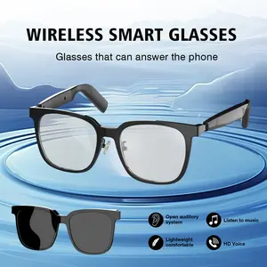 2026 Stylish Casual Smart Audio Glasses with Speakers- Touch, Blue Light Blocking Lenses, Open Music Playback- Suitable for Work, Fishing, Running, and Suitable As Gifts for Family and Friends, Wireless Smart Glasses