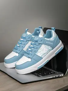 2026 Men's Fashionable Colorblock Patchwork Lace Up Low Top Designer Sneakers, Casual Comfortable Breathable Sports Running Shoes, Male Round Toe Shoes for Daily Wear