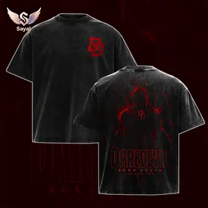 Daredevil Born Again SS2 Superhero Sleeveless Crop Top Red Mask DD Logo Graphic Tank Top Casual Comfort Cotton Blend Fabric Fit Top Men's and Women's Clothing for Comic Fans Lovers Dark Aesthetic Streetwear