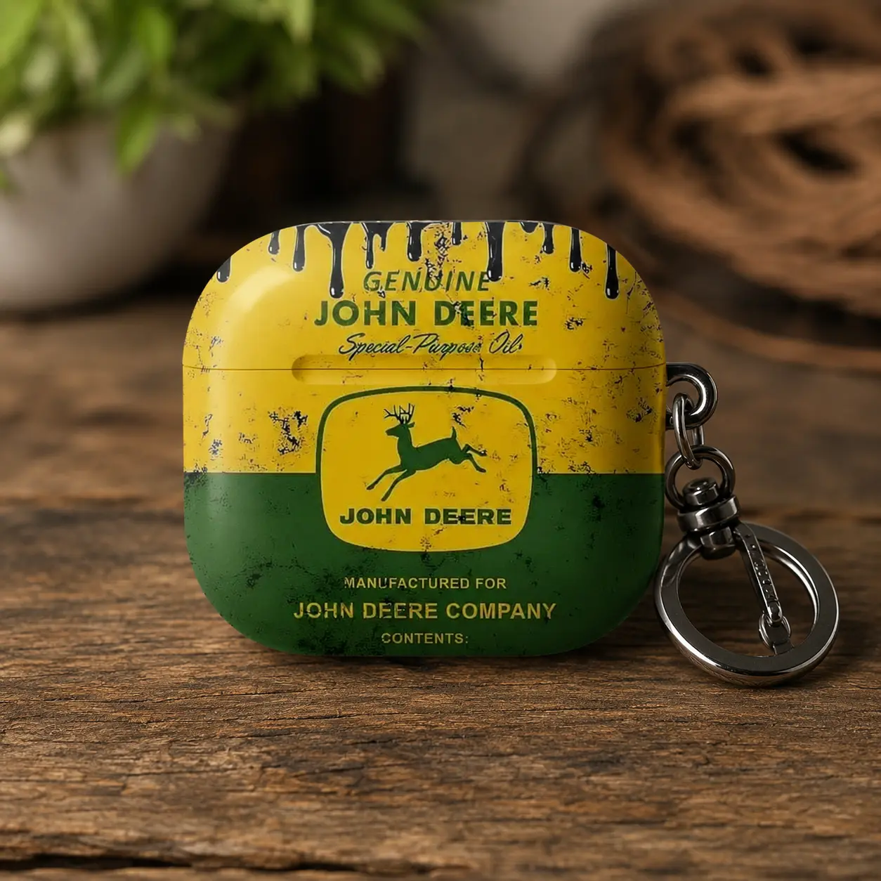 John Deere Case Cover for AirPods Gen 1 2 3 4 Pro - 100% Polycarbonate, Scratch Resistant, Lightweight Accessories, Best Gift