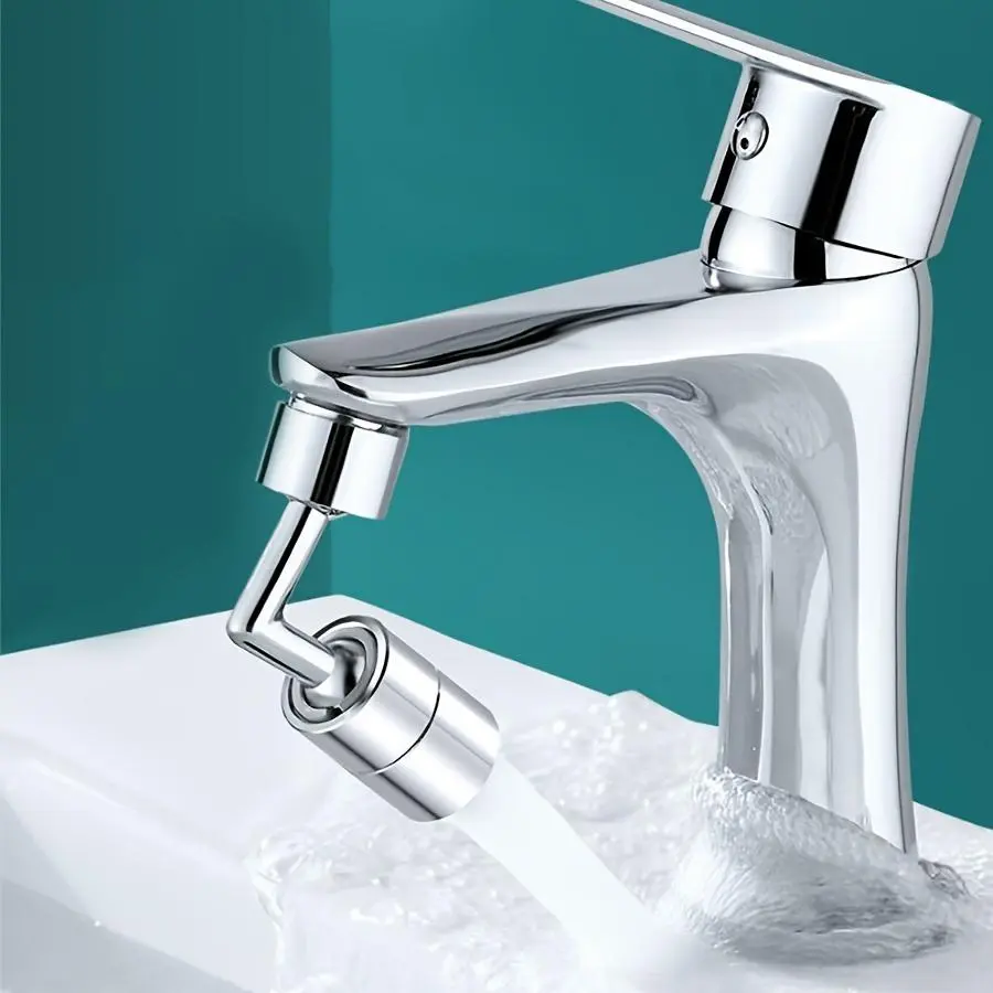 1 Piece Rotating Kitchen Faucet Aerator, Rotatable Faucet Tap Aerator, Anti Splash Faucet Universal Extender For Home Kitchen Bathroom Toilet