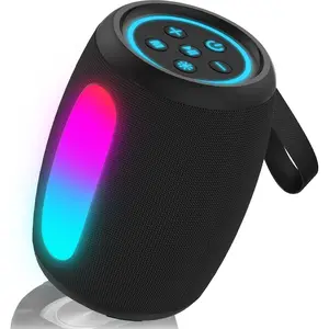 Speaker, Portable  Speaker with  Stereo Sound/8 Modes LED Lights, 36H Playtime, TWS Surround Pairing, IPX5 , BT5.3, for Outdoor//Travel/Camping, Ideal Gifts