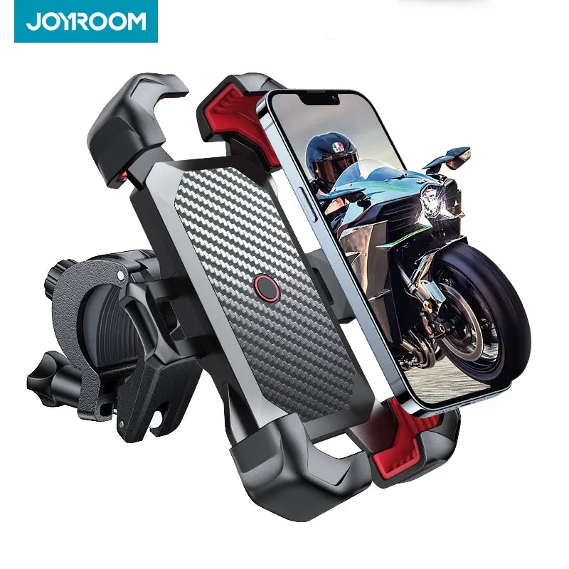5th Gen Motorcycle Handlebar Phone Mount - 360° Adjustable, Rubber Sockets, Shakeproof, Dual Vibration Dampening, Quick-Install Accessory, Secure Hold for Driving/Car Use, Fits 4.7-6.7" Devices (iPhone 15/14/13 Series Included) to Protect Your Phone, Rota