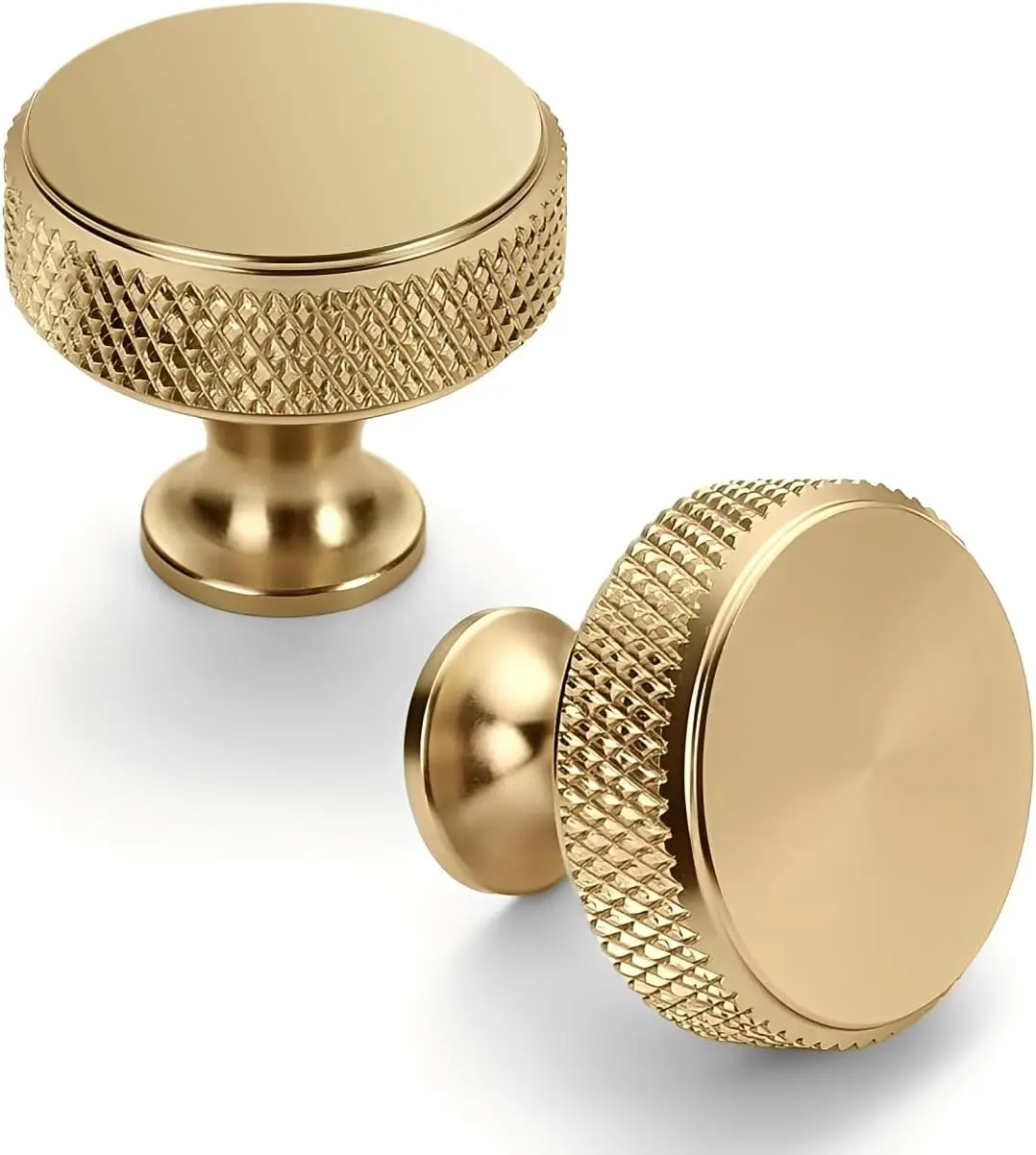 10 Pack Champagne Brone Kitchen Cabinet Knobs Knurled Dresr Knobs Drawer Pulls Cabinet Hardware Aluminum Knob for Dresr Drawers