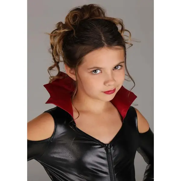 HalloweenCostumes Girl's Princess Dark Costume, Crimson Cold Shoulder-Off Shoulder Top, Polyester-Spandex Kids' Fancy Dress Outfit