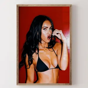 Sexy Megan Fox Poster, Iconic Celebrity Art Print, Bold Wall Decor For Fans, Gift For Him