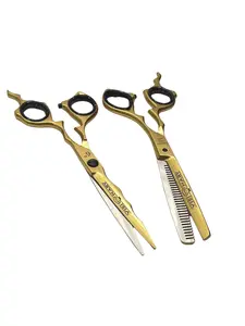All Gold Shears High Quality 440c Japanese Steel Tijeras