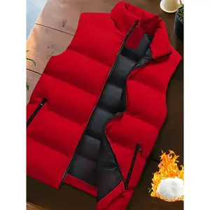 Men's Lightweight Casual Vest Gilet, Foldable Design for Autumn & Winter, Warm & Comfortable Daily Wear, Perfect for Storage
