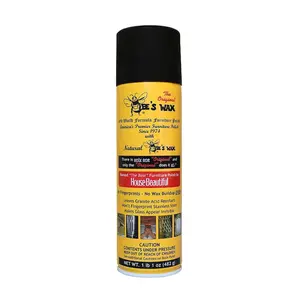 THE ORIGINAL BEE'S WAX OLD WORLD FORMULA FURNITURE POLISH 17oz Lemon Furniture Polish, No Buffing, Anti-Static, Repels Dust, Use on Wood Furniture, Marble/Granite Countertops, Stainless Steel, Leather, Glass, Mirrors, Shower Doors for Cleaning, Protection