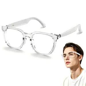AI Smart Glasses with Real-Time Translation & AI Summary, Unisex Open-Ear Audio Eyewear with Touch Control, Lightweight Frame for Business and Daily Use