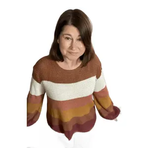 Brown/Orange Striped Sweater