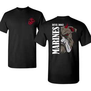 USMC Devil Dogs Marines Shirt, Marine Corps Bulldog Graphic Tee, Devil Dogs Marine Pride Shirt, Military Bulldog Design Tee, Soft Cotton Blend Tactical Shirt, USMC Lifestyle Apparel, Gift for Marines, Veterans
